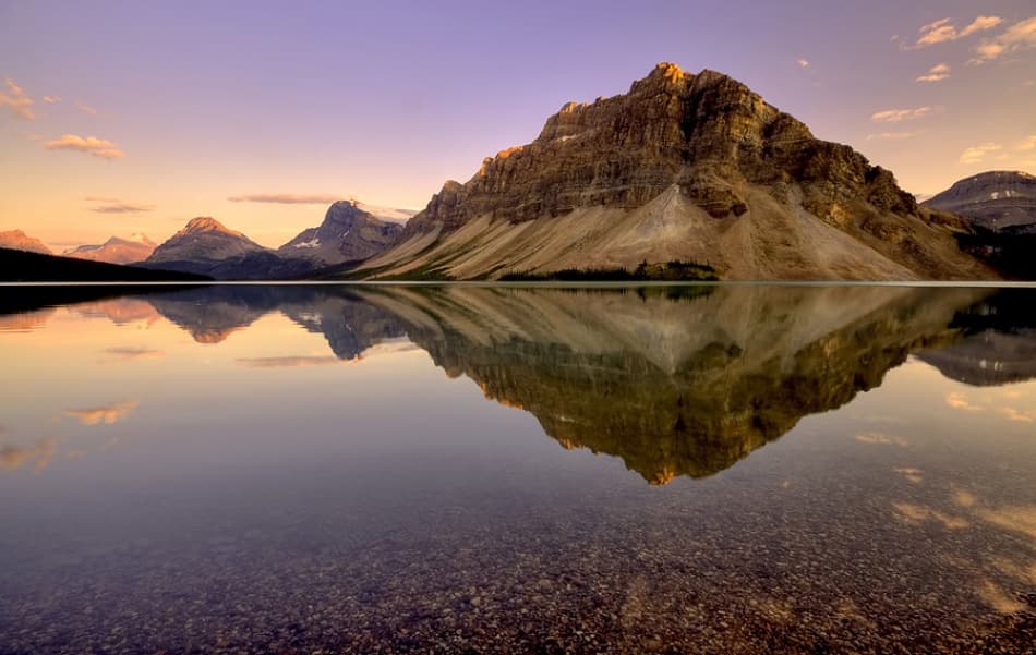 Serene Mountain Reflection by Amnon Eichelberg — canvas wall art