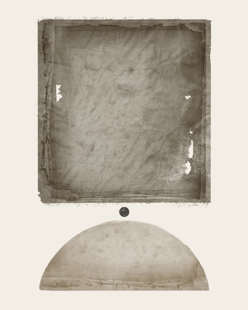 Aged Sepia Forms by Ema Paraschiv — canvas wall art