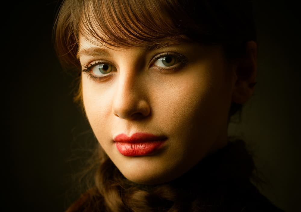 Intense Gaze Portrait by Mehdi Mokhtari — canvas wall art