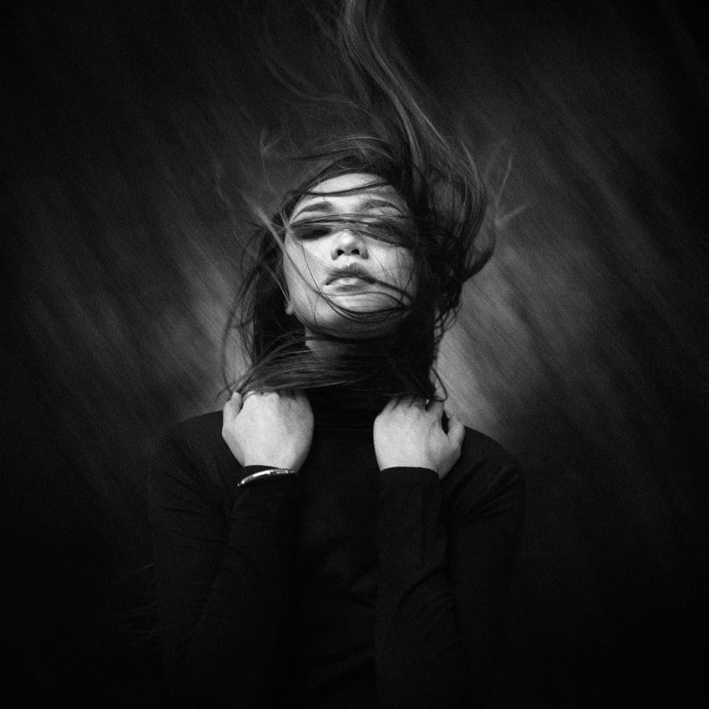 Dramatic Flying Hair by hardibudi — canvas wall art