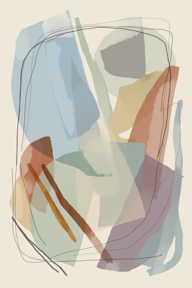 Soft Organic Shapes by cartissi — canvas wall art