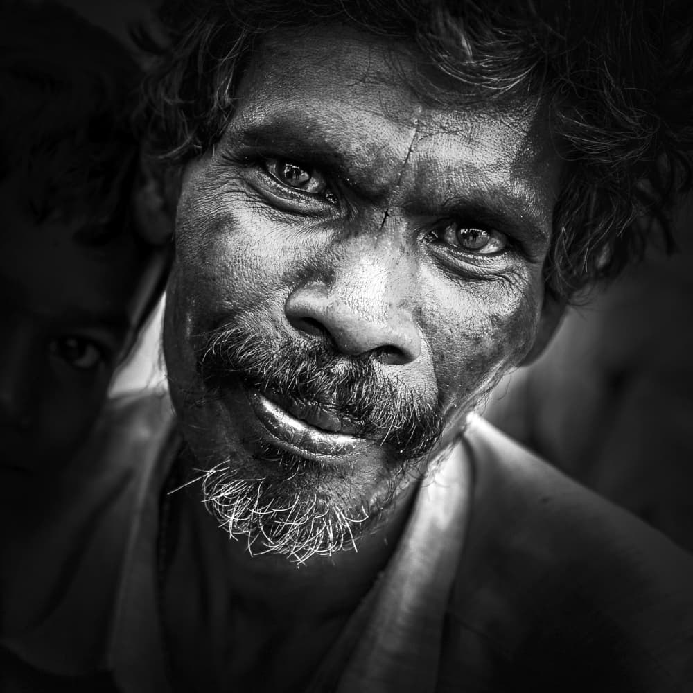 Old Man's Gaze by Gloria Staffa — canvas wall art