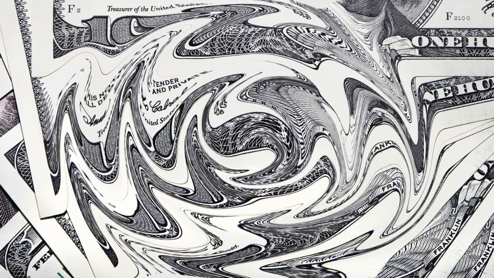 Liquid Finance Abstract by Pictufy Studio IV — canvas wall art