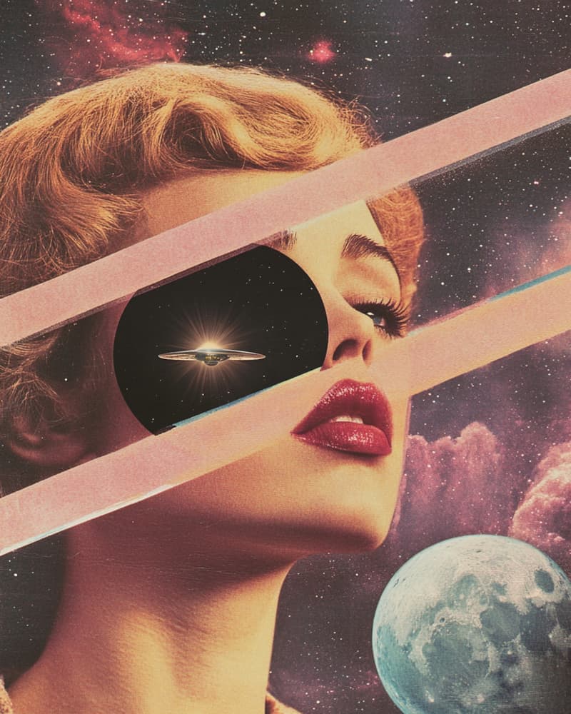Cosmic Dream Woman by Samantha Hearn — canvas wall art