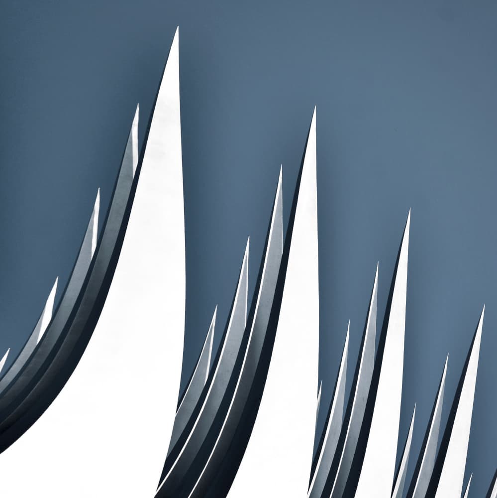 Sharp Abstract Forms by Christina Sillen — canvas wall art