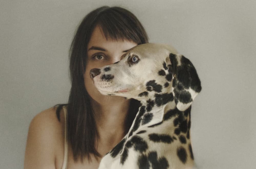 Woman and Dalmatian by Desislava Ignatova — canvas wall art