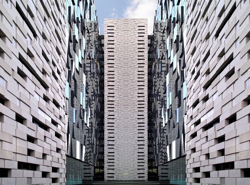 Modern Architectural Symmetry by Koji Tajima — canvas wall art