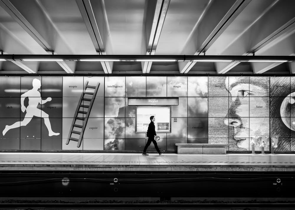Urban Steps and Art by Rudy Mareel — canvas wall art