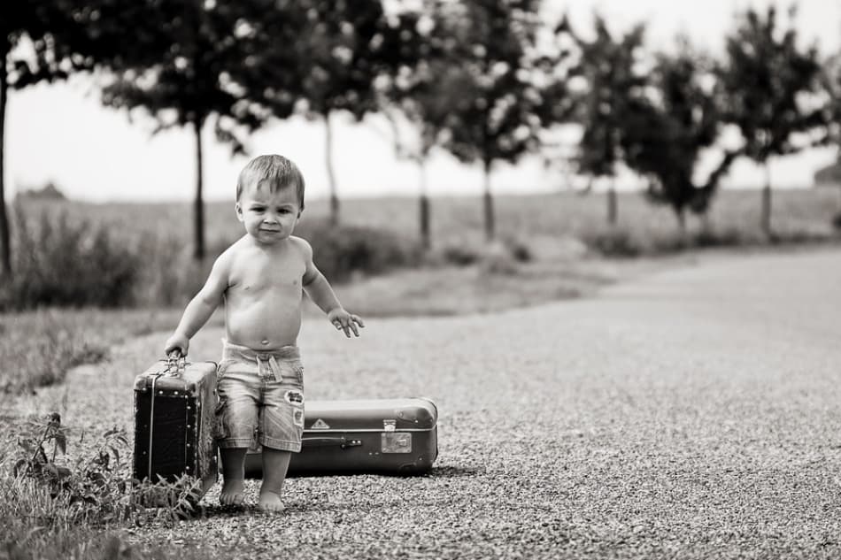 Little Boy's Journey by Tatyana Tomsickova — canvas wall art