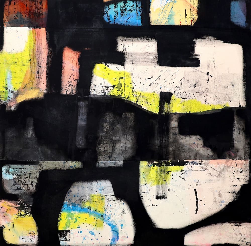 Abstract Graphic Layers by POOVI ART — canvas wall art