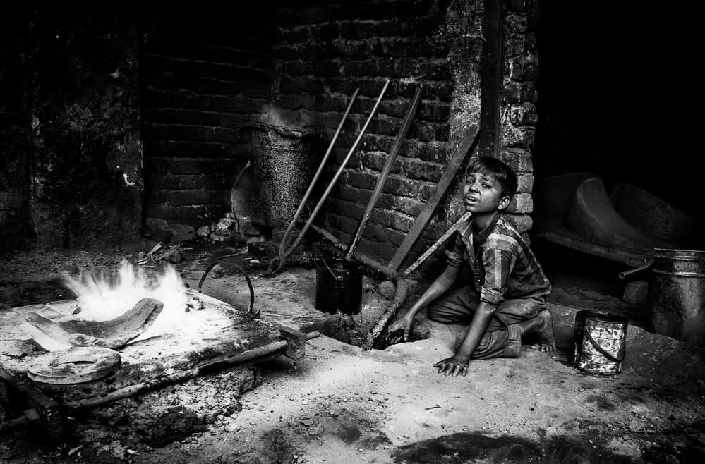 Boy's Hard Labor by Joxe Inazio Kuesta Garmendia — canvas wall art