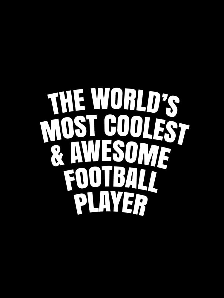 Awesome Football Player Quote by Happie Eagle — canvas wall art