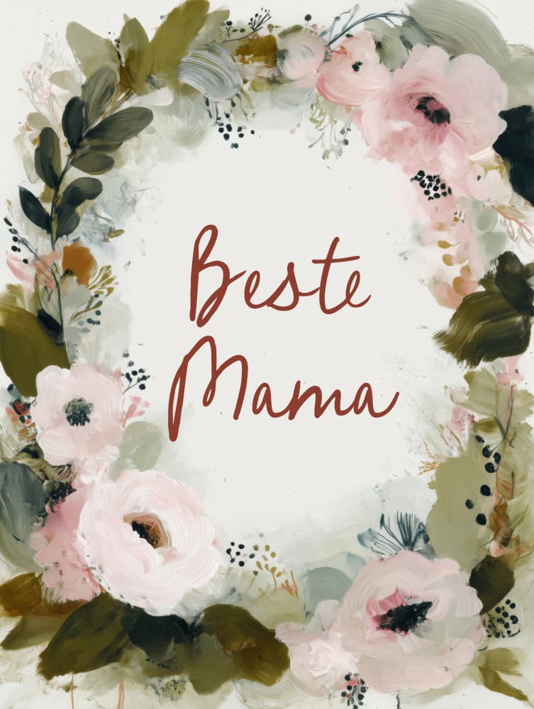 Beste mama no 01 by Treechild — canvas wall art