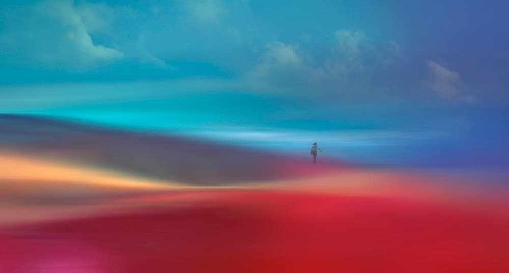 Vibrant Dream Landscape by Heidi Westum — canvas wall art
