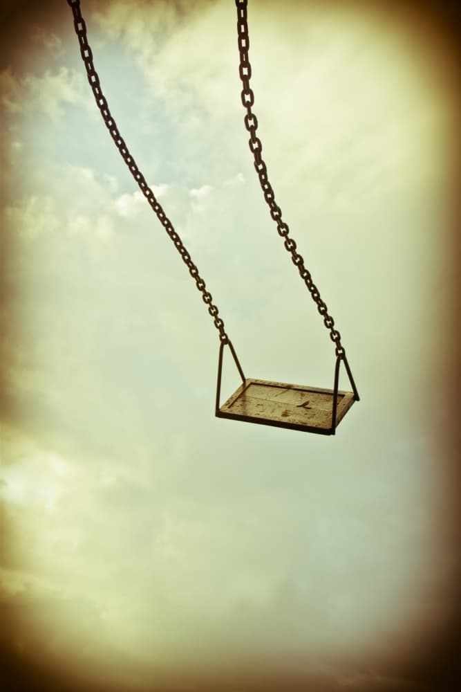 Empty Swing Sky by Melissa Osorio — canvas wall art