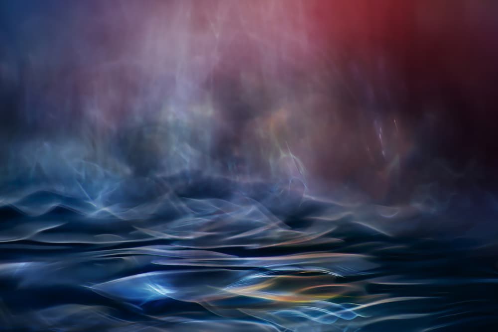 Ethereal Blue Waves by Willy Marthinussen — canvas wall art