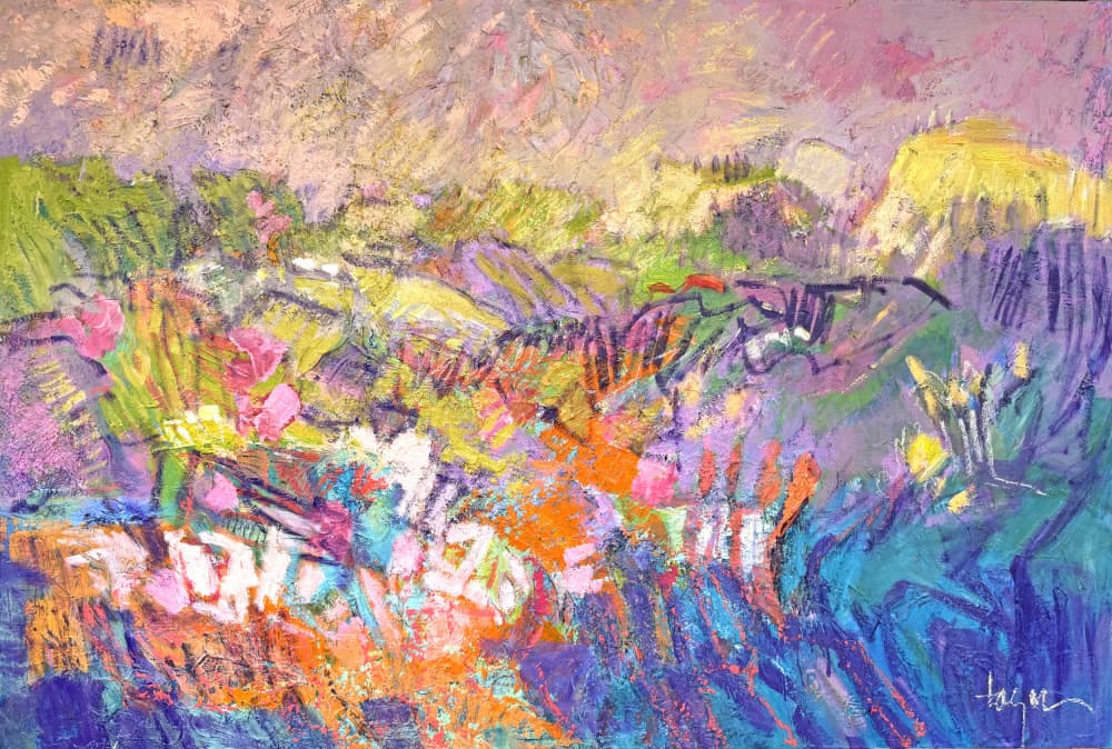Vibrant Mountain Meadow by Dorothy Fagan — canvas wall art