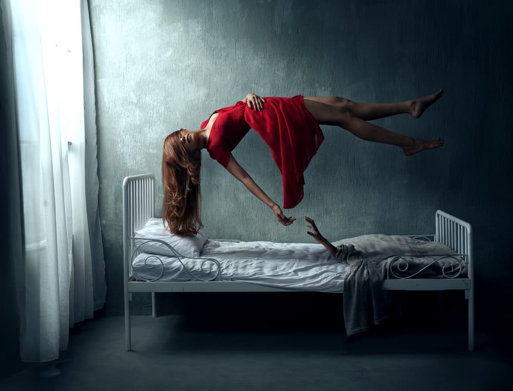 Floating Woman Dream by Sebastian Kisworo — canvas wall art