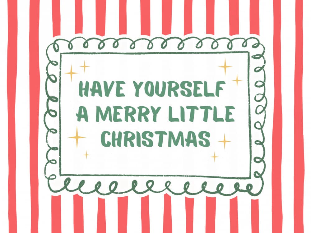 Have Yourself a Merry Christmas by Jolly and Dash — canvas wall art
