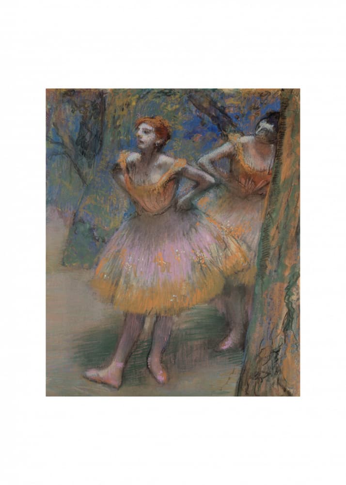 Two Dancers 2 by Edgar Degas — canvas wall art