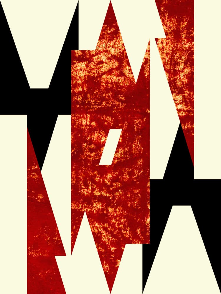 Geometric Red Texture by Petr Strnad — canvas wall art