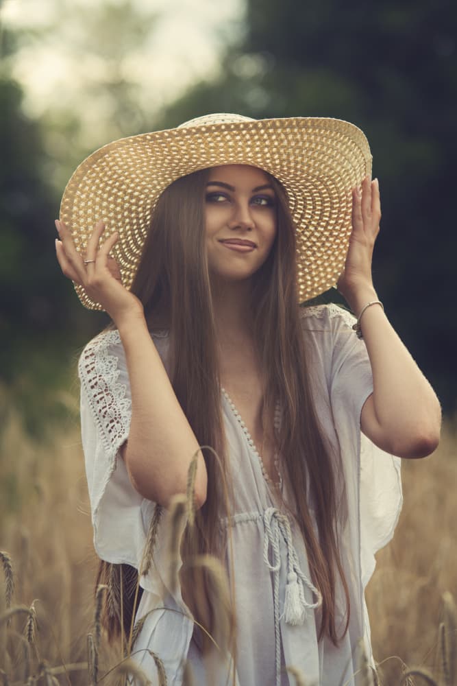 Dreamy Woman in Wheat by Dariusz Budyta — canvas wall art