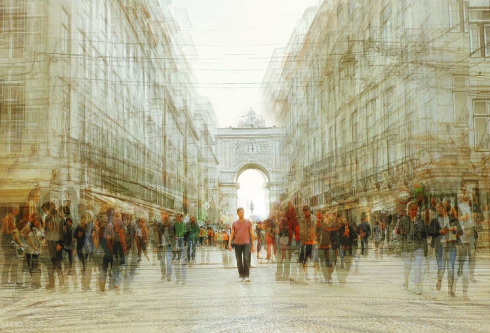 Dynamic City Street by Vitor Martins — canvas wall art