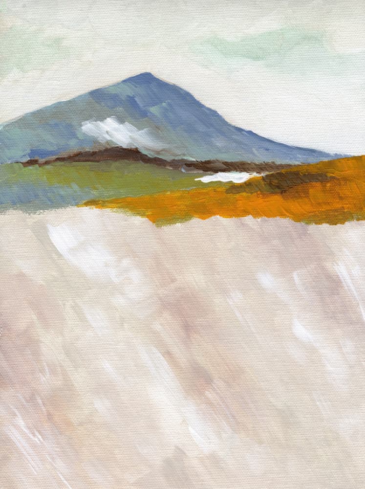Blue Mountain Abstract by Nikita Jariwala — canvas wall art