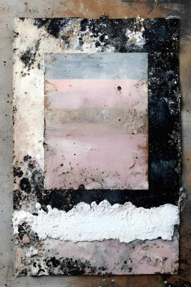 Faded Urban Layers by Miguel Bruzual — canvas wall art