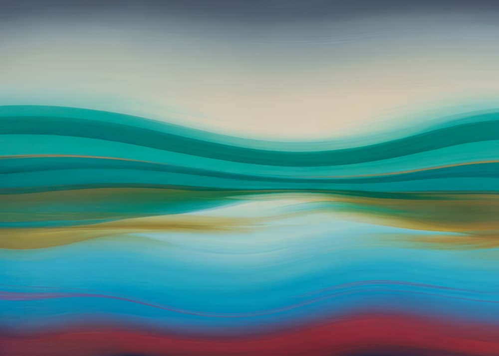 Fluid Horizon Abstract by Andreas Magnusson — canvas wall art
