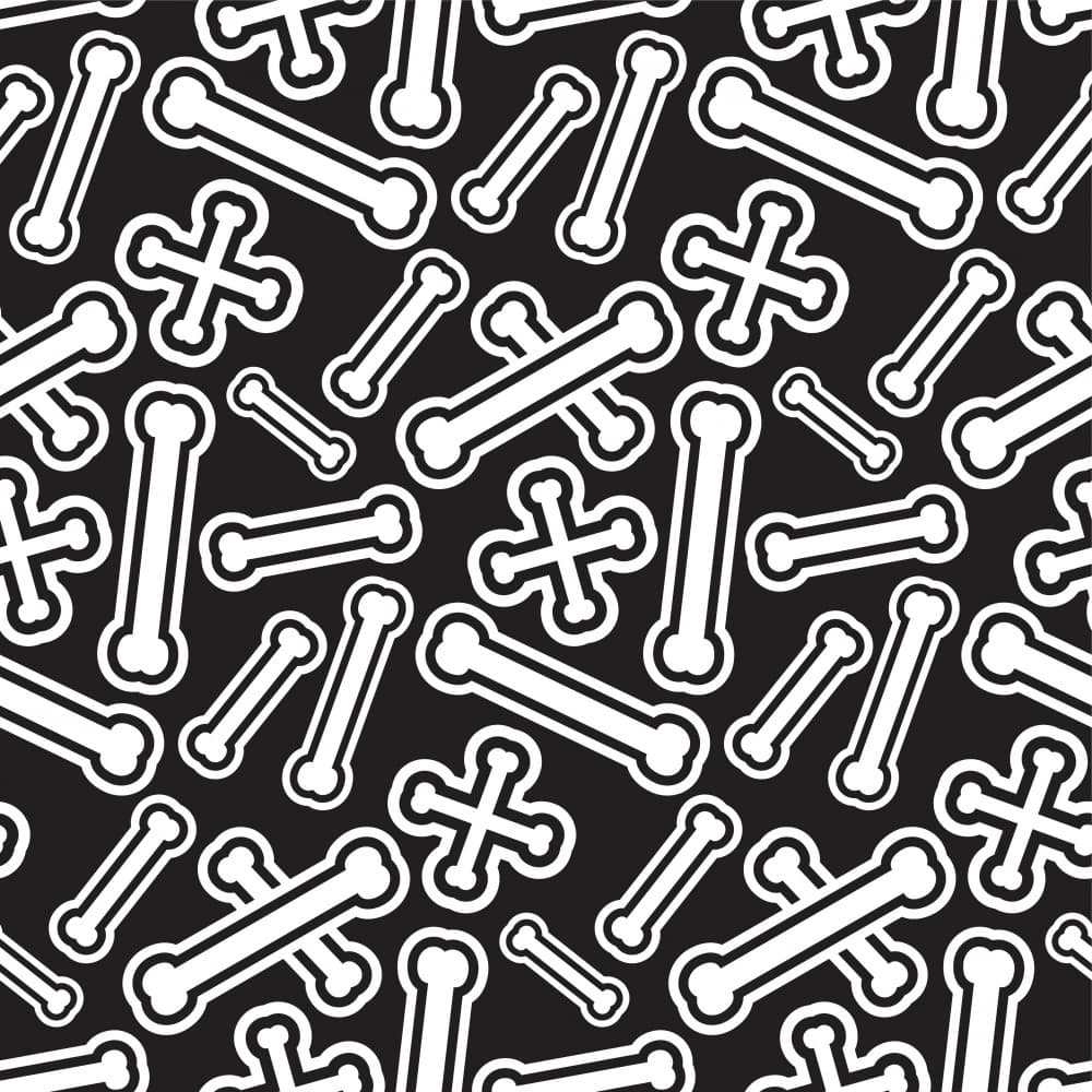 Scattered Bones Pattern by Marika Barsrsind β canvas wall art