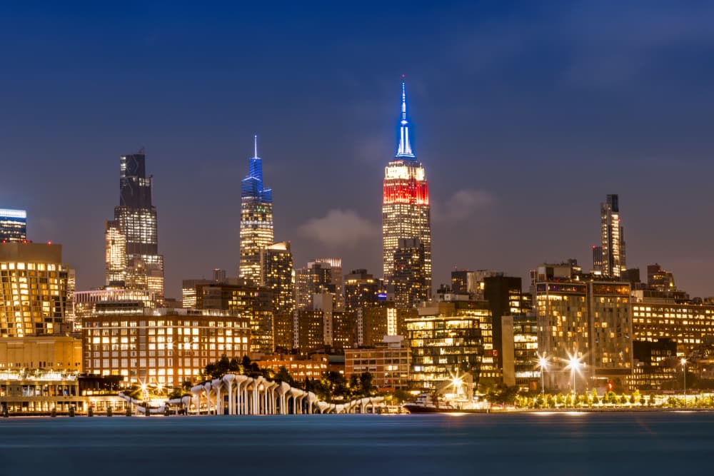 Empire State City Lights by Melanie Viola — canvas wall art