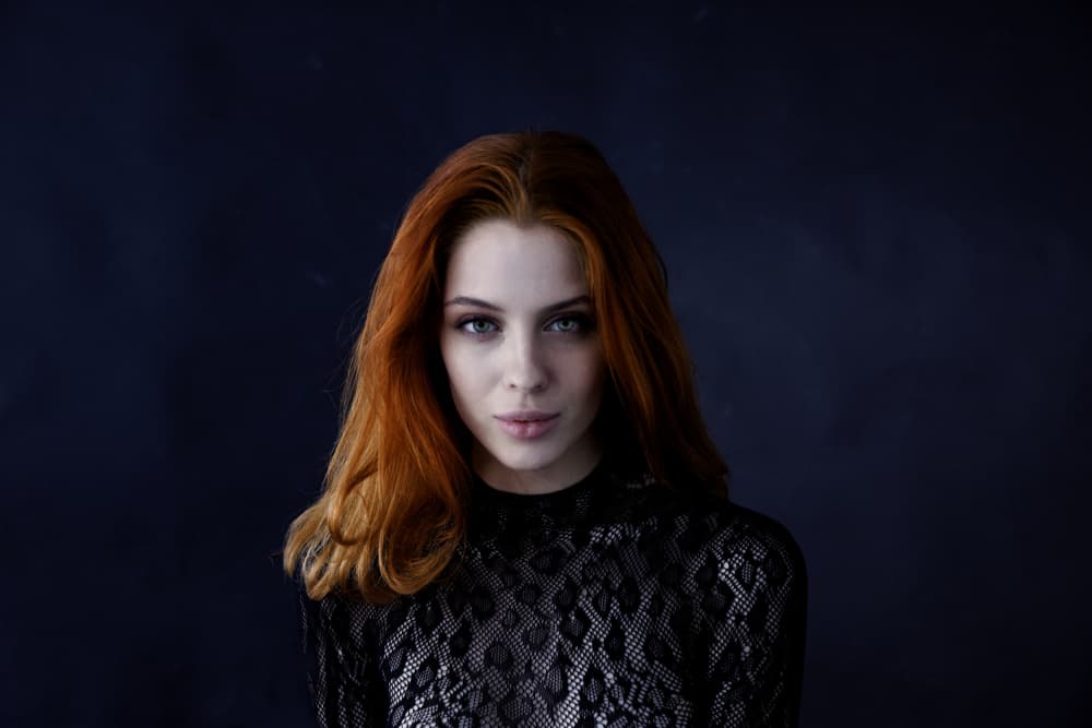 Red Haired Mystery by Shlomo Waldmann — canvas wall art