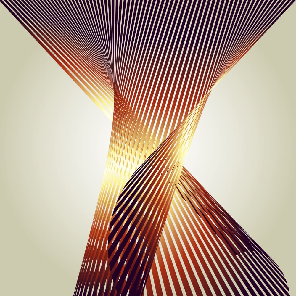 Elegant Golden Spirals by Angelo Cerantola — canvas wall art