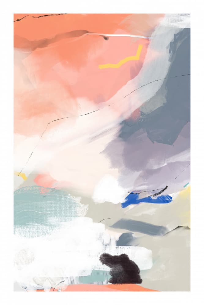 Soft Hues Abstract by Jilli Darling — canvas wall art