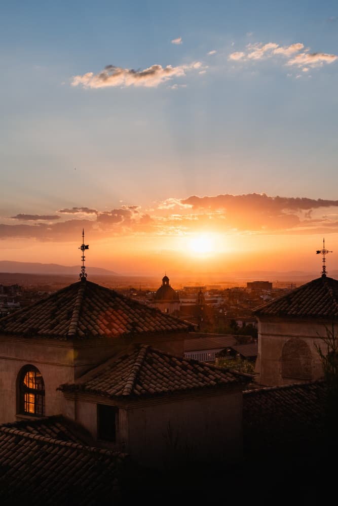 Golden City Sunset by Aimee Giles — canvas wall art
