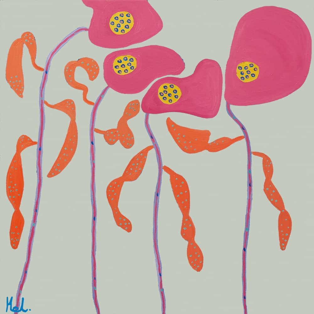 Vibrant Organic Florals by Helen Joynson — canvas wall art