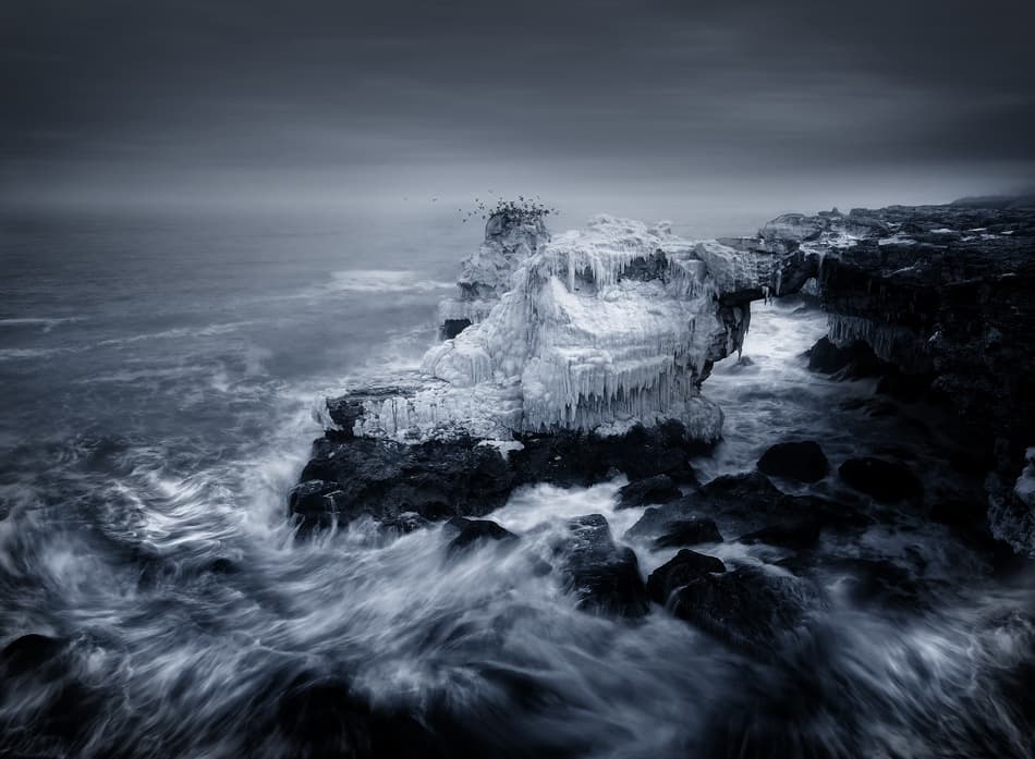 Icy Coastal Arch by Albena Markova — canvas wall art