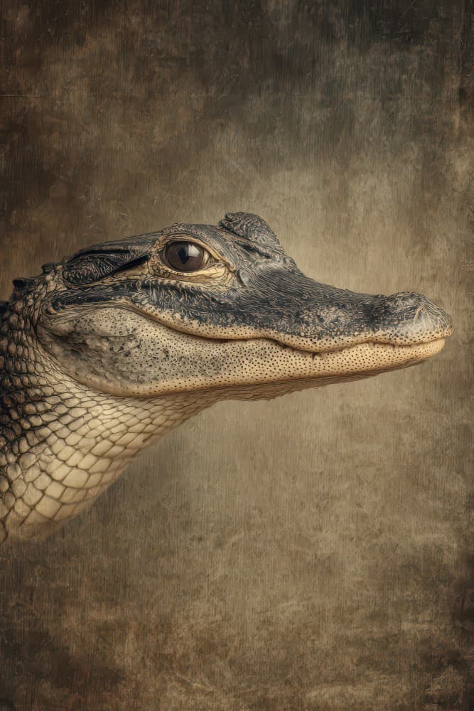 Young Alligator Portrait by Rafal Kulik — canvas wall art