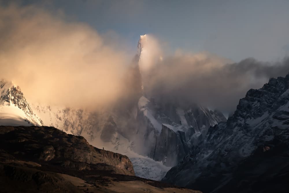 Patagonia Mountain Majesty by Yongnan Li (李永男) — canvas wall art