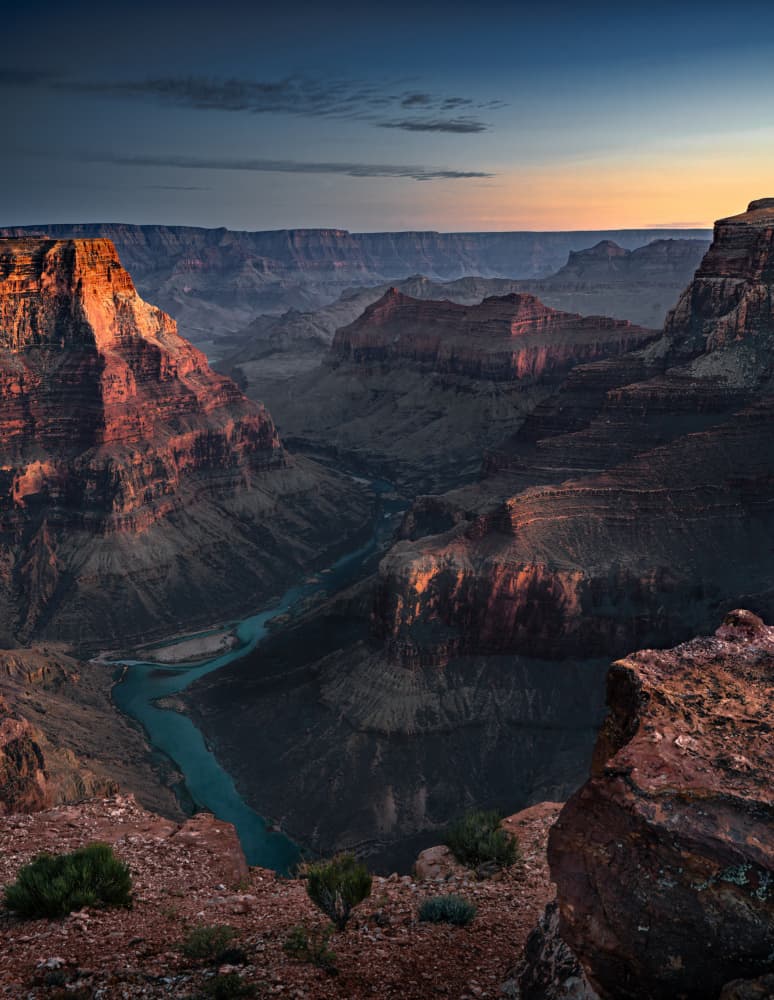 Grand Canyon River Sunrise by Bing Li — canvas wall art