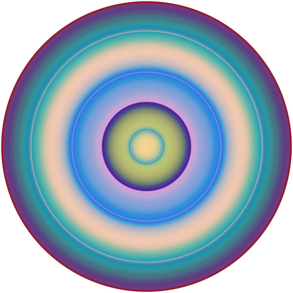 Concentric Color Circles by PASLIER Morgan — canvas wall art