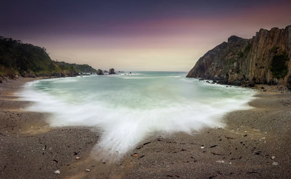Serene Coastal Cove by Rodrigo Núñez Buj — canvas wall art