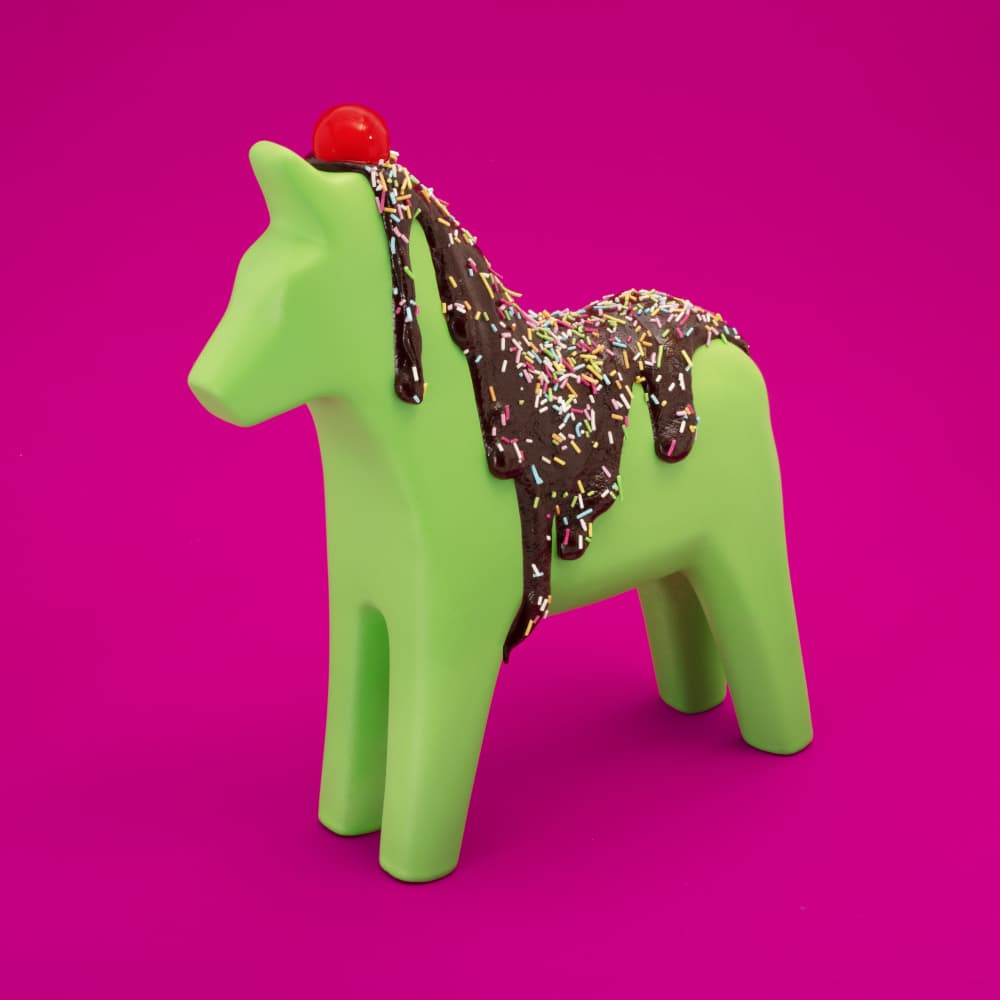Dessert Horse Delight by Julia Ramiro — canvas wall art