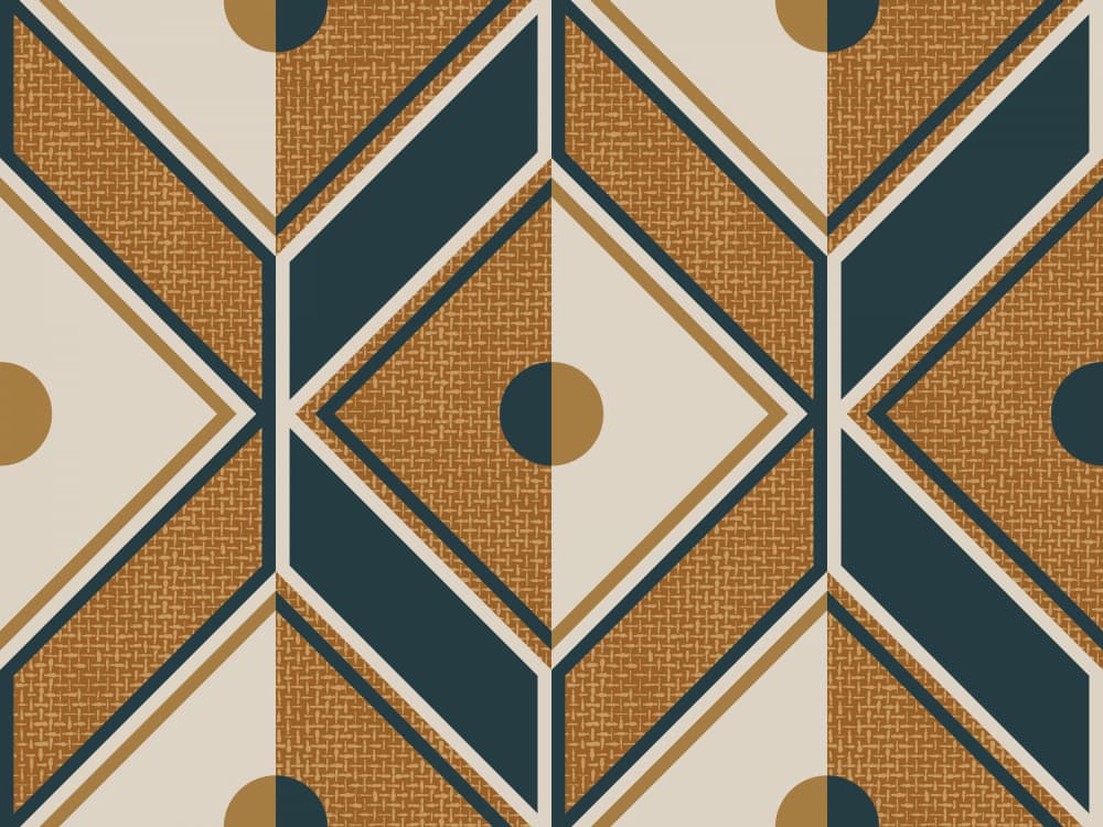 Geometric Art Deco Pattern by Alexandra Weise — canvas wall art