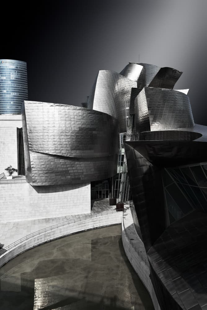 Modern Museum Reflections by Jorge Pimenta — canvas wall art