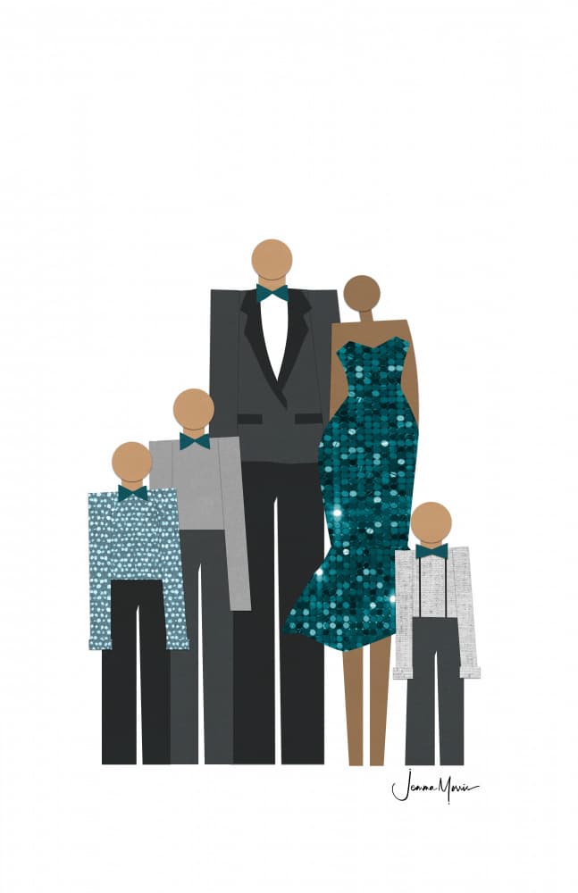Elegant Family Celebration by Jemma Morris — canvas wall art