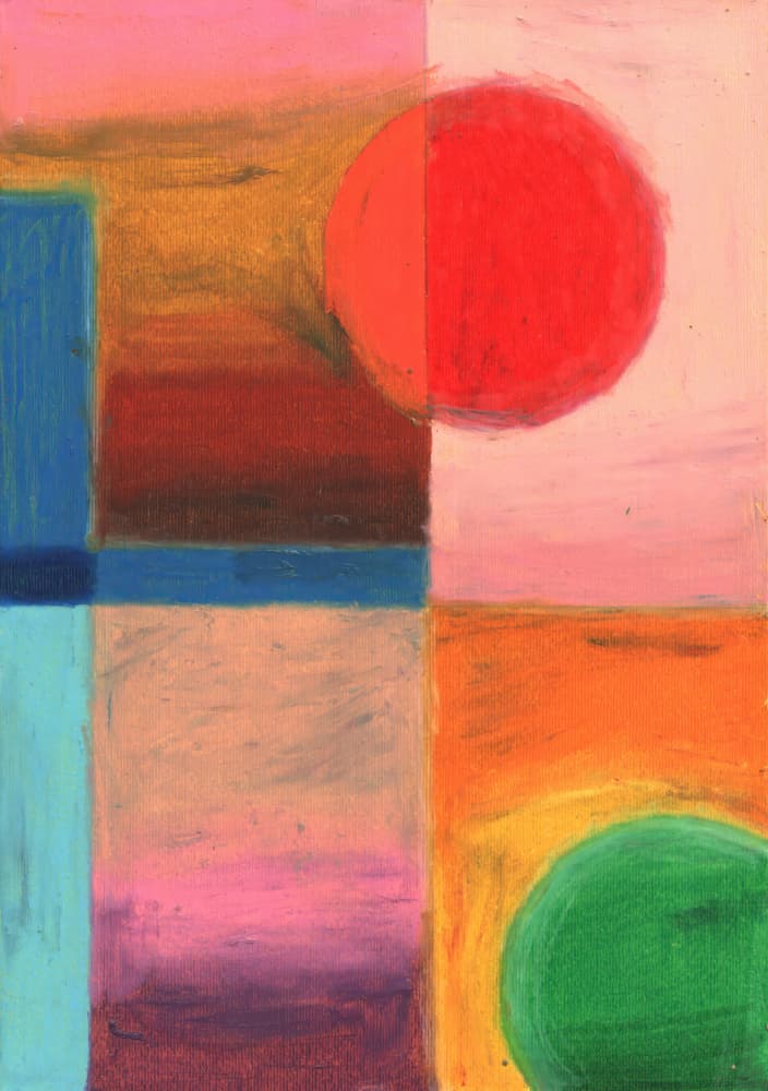 Geometric Color Blocks by Kulik — canvas wall art