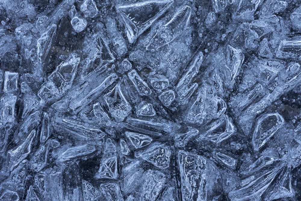 Blue Ice Texture by Paolo Bolla — canvas wall art