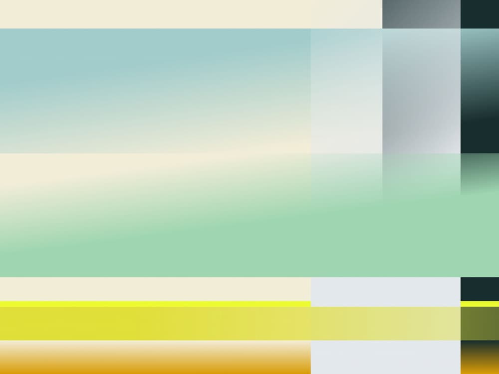 Serene Geometric Horizon by Annick — canvas wall art